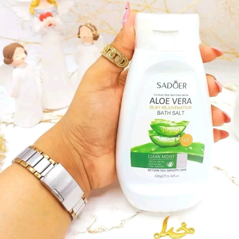 نمک بدن آلوئه ورا رفع تیرگی بدن سادور آلوئه ورا