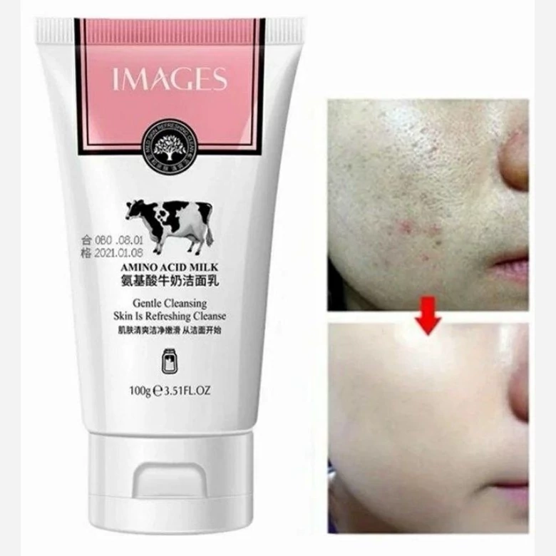 فوم شستشو صورت شیر گاو