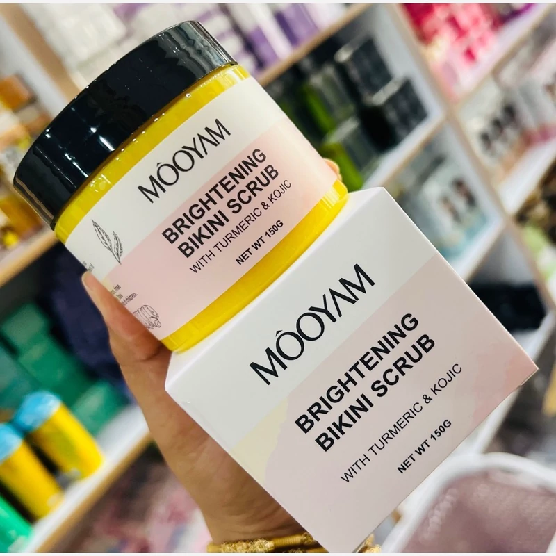 اسکراب روشن کننده بیکینی و زیربغل زردچوبه Mooyam اسکراب روشن کننده بیکینی و زیربغل زردچوبه